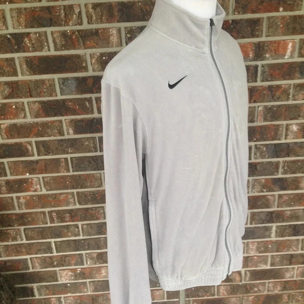 Nike Men's Full Zip Fleece Size Small Grey